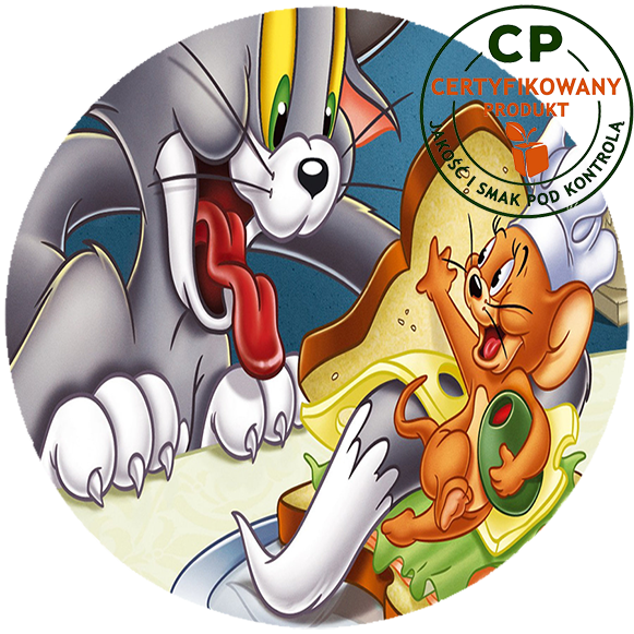 Opłatek na tort Tom i Jerry