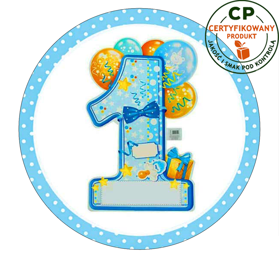 Opłatek na tort - na Roczek