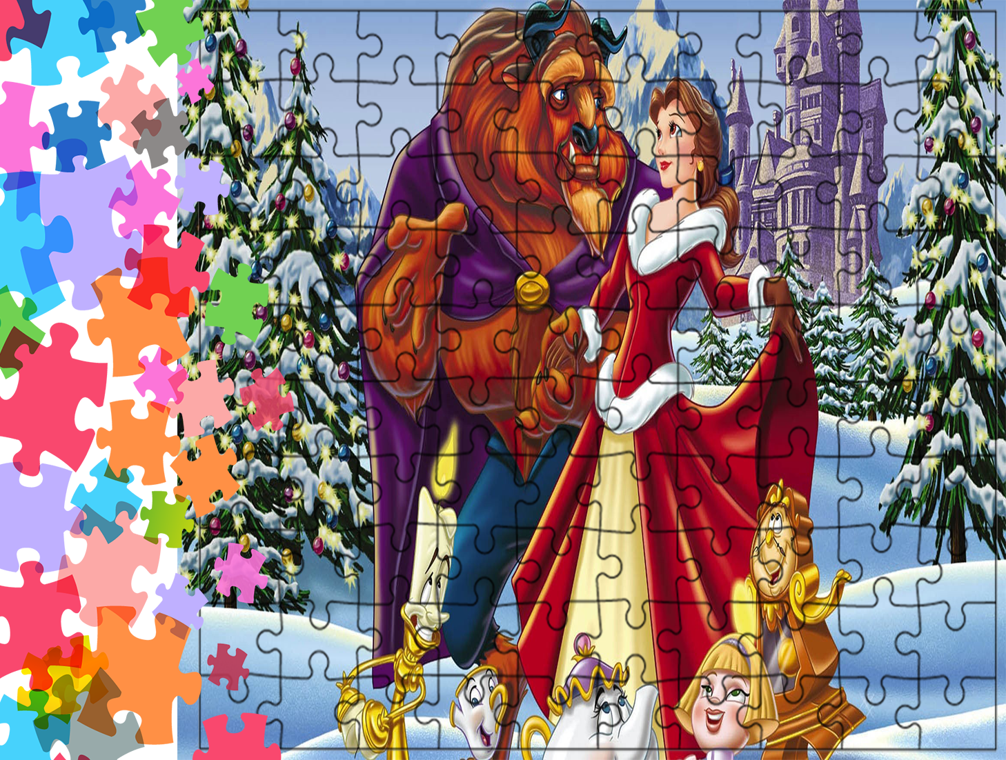 Puzzle tradycyjne - Piękna i Bestia