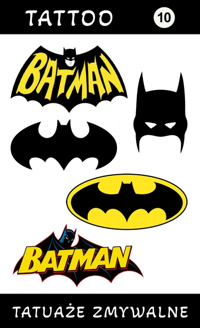 Tatuaże zmywalne Batman