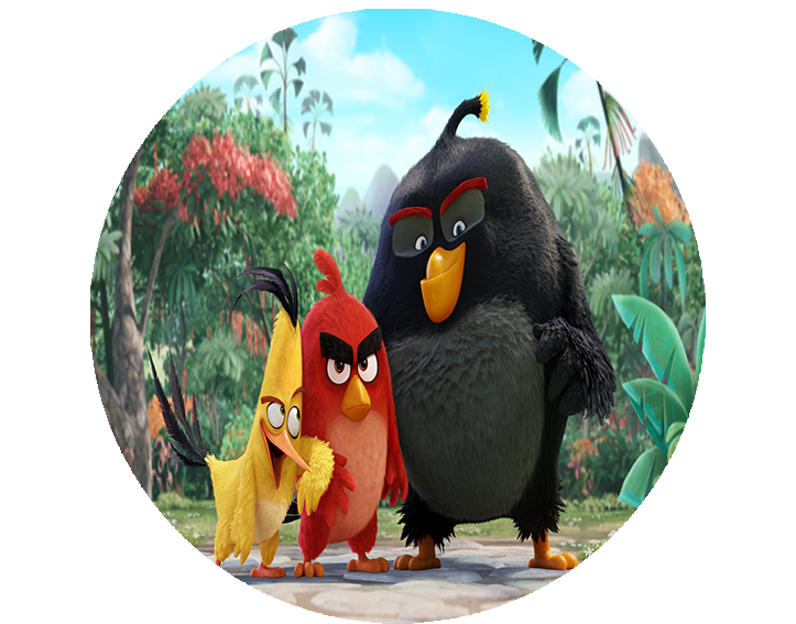 Opłatek na tort Angry Birds