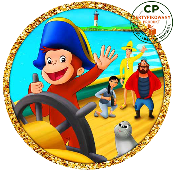 Opłatek na tort Ciekawski George