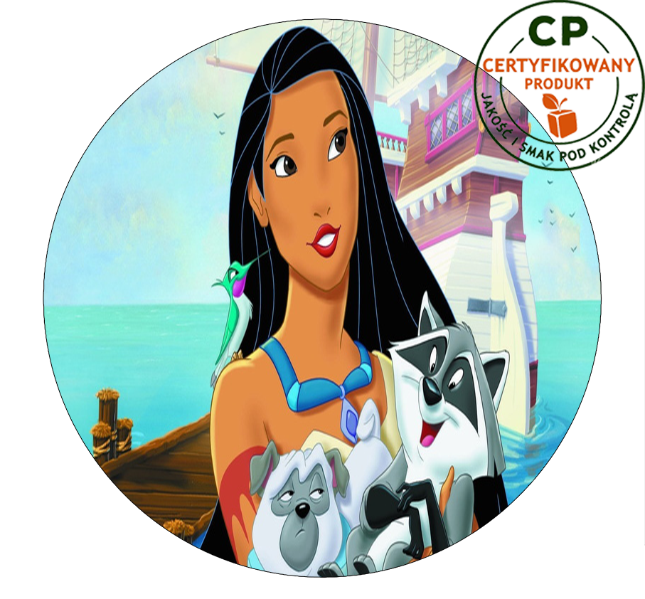 Opłatek na tort Pocahontas