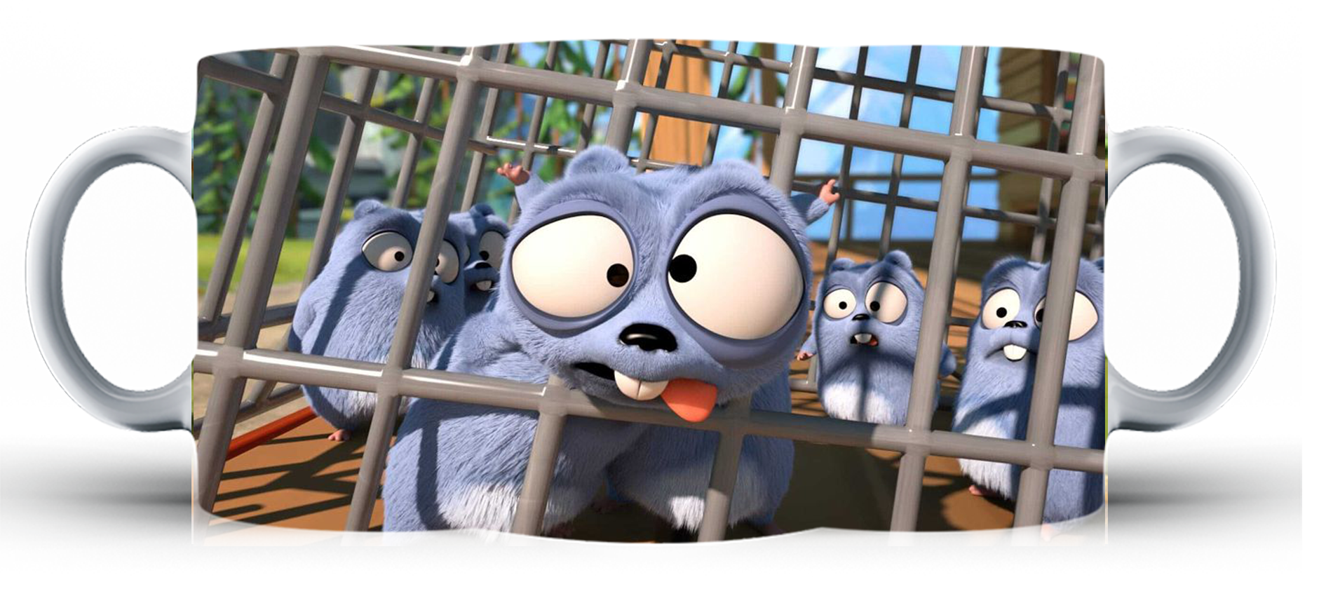 Kubek ceramiczny Grizzy i Lemingi