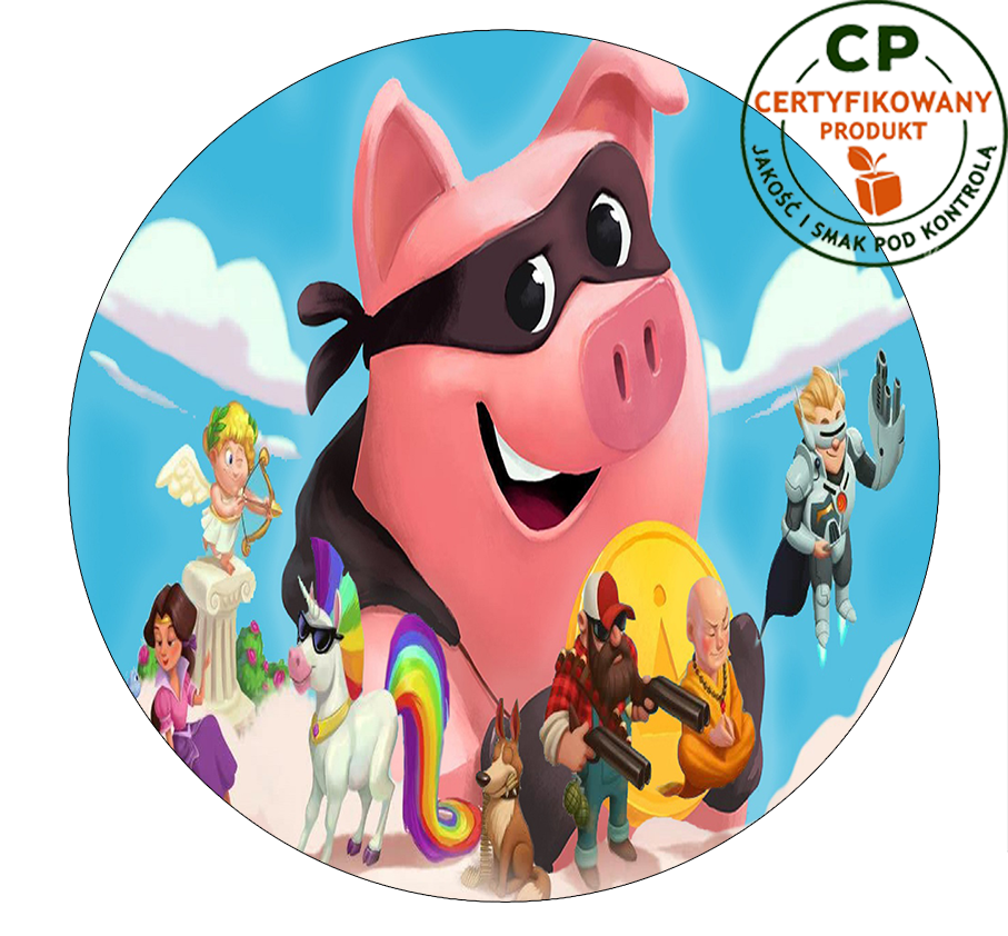 Opłatek na tort Coin Master