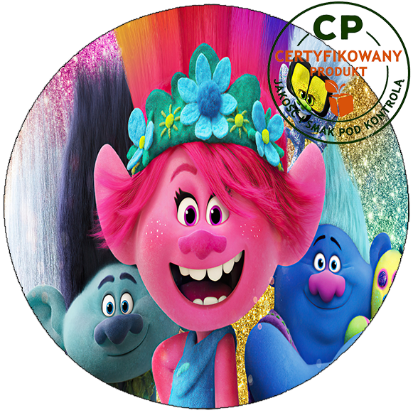 Opłatek na tort Trolls Trolle