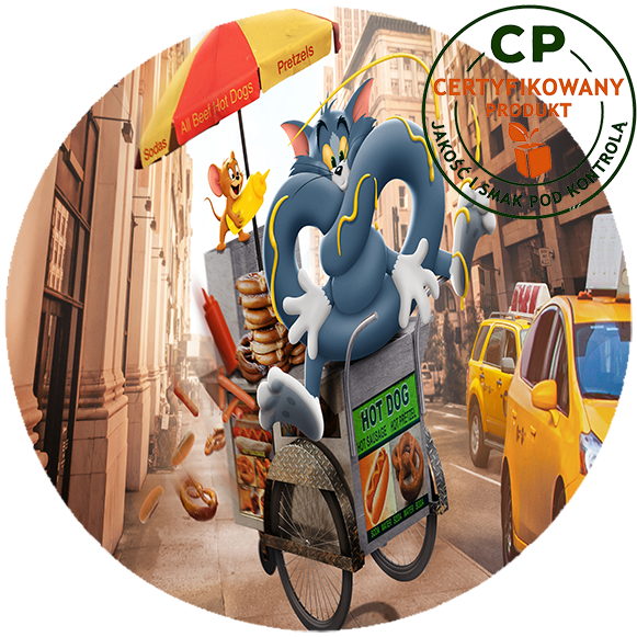 Opłatek na tort Tom i Jerry