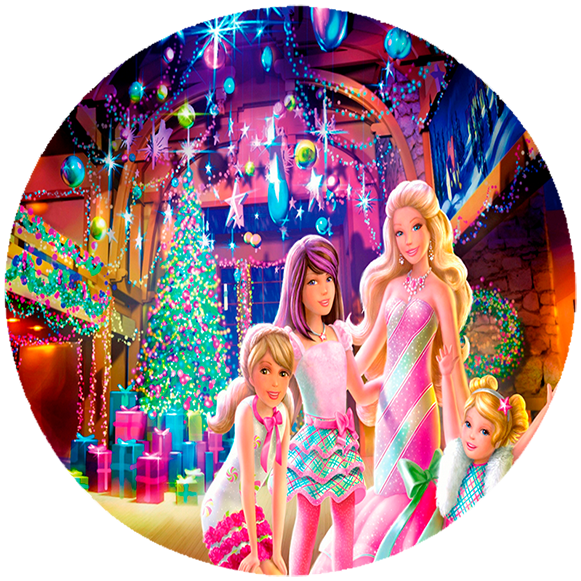 Opłatek na tort Barbie