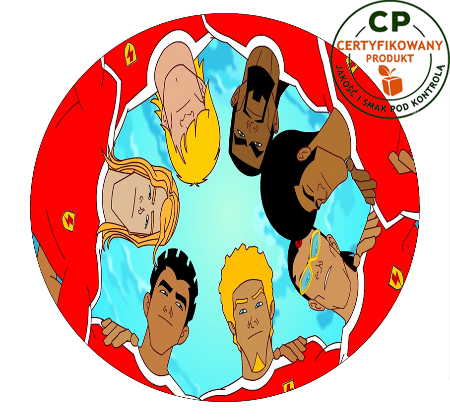 Opłatek na tort Supa Strikas