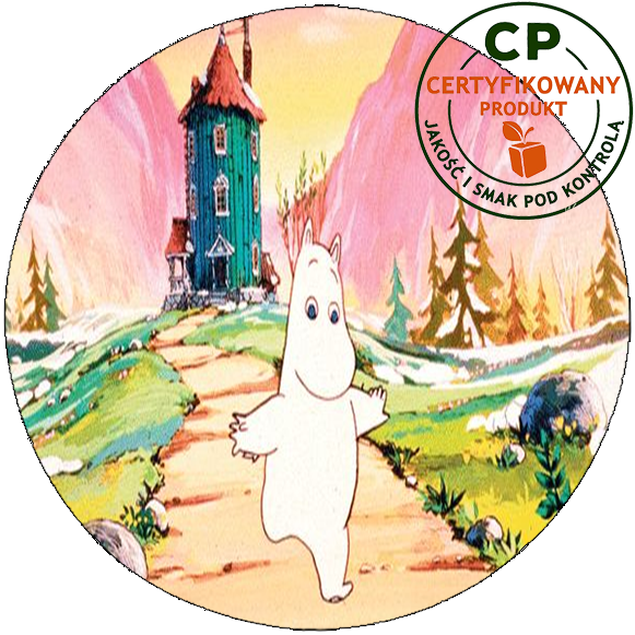 Opłatek waflowy na tort - Muminki