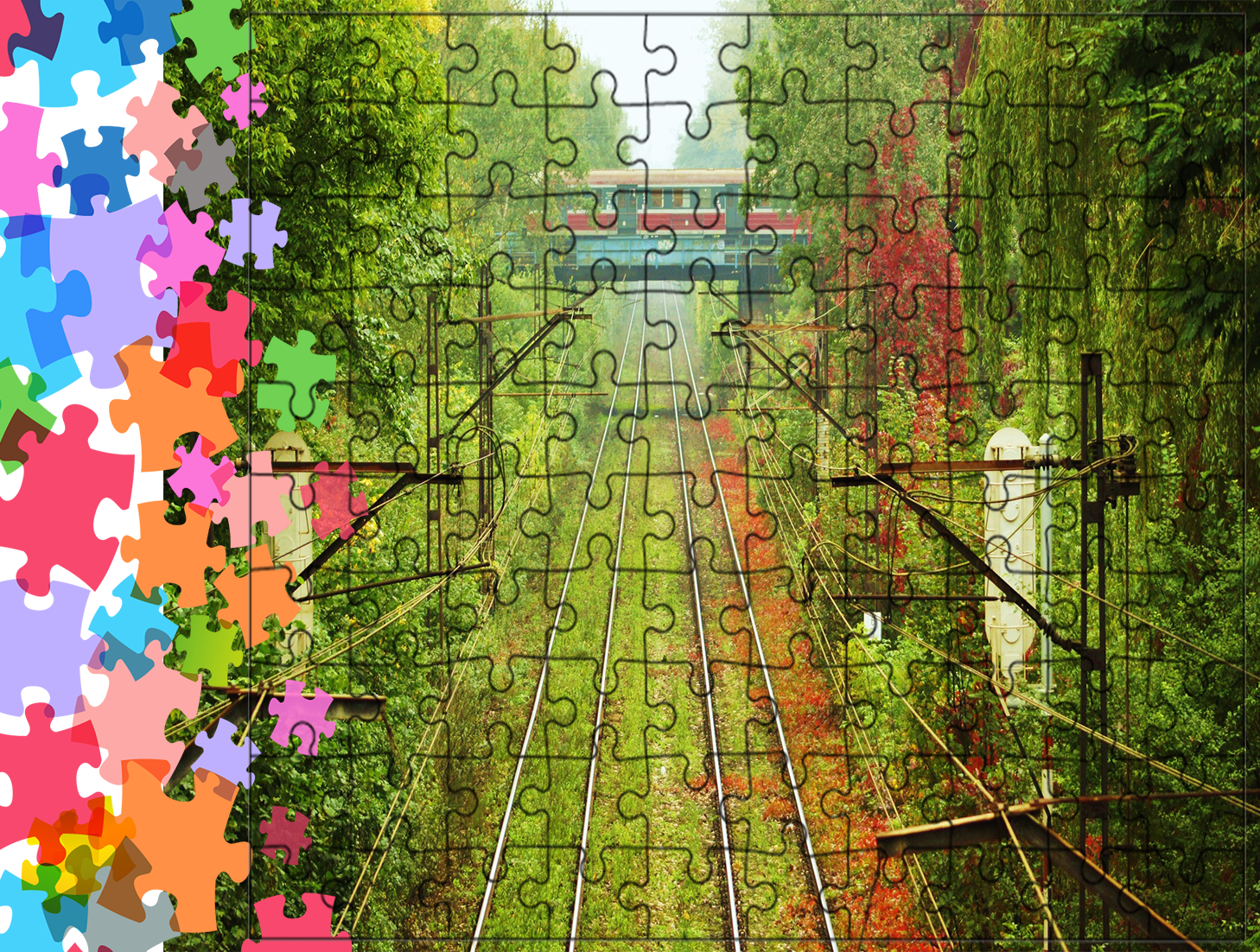 Puzzle tradycyjne Pociągi - Train