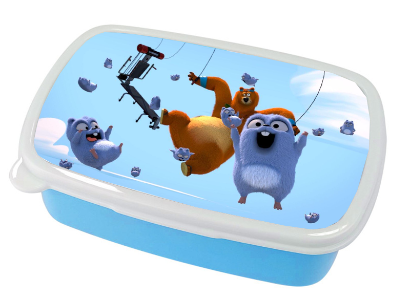 Pojemnik śniadaniowy Grizzy i Lemingi