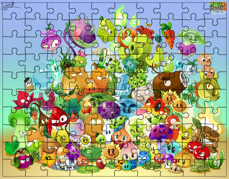 Puzzle Plants vs Zombie