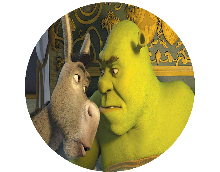 Opłatek na tort Shrek