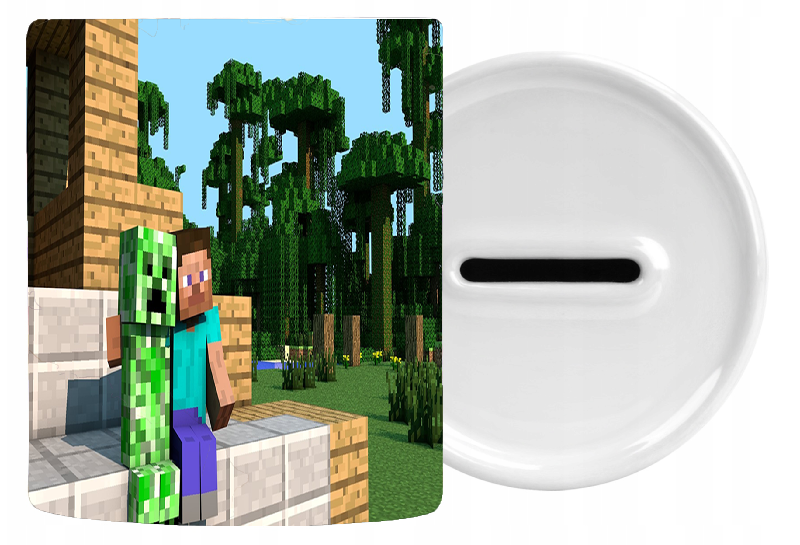 Skarbonka Ceramiczna Minecraft - Nowy Świat
