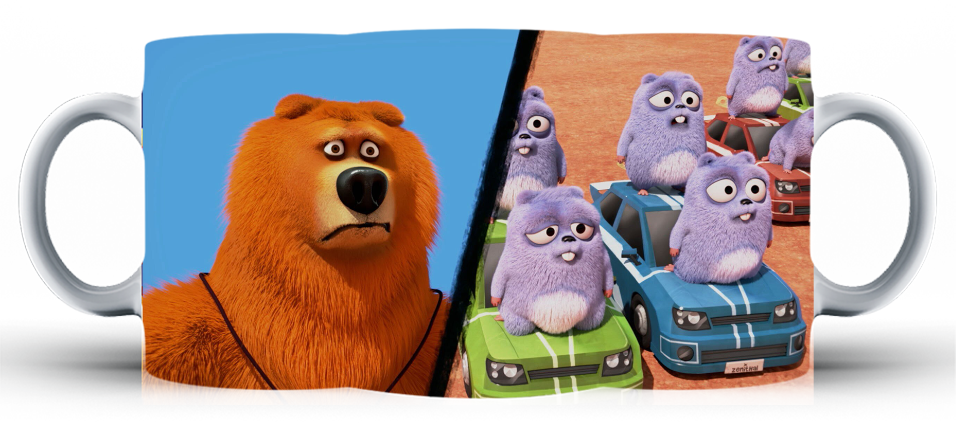 Kubek ceramiczny Grizzy i Lemingi
