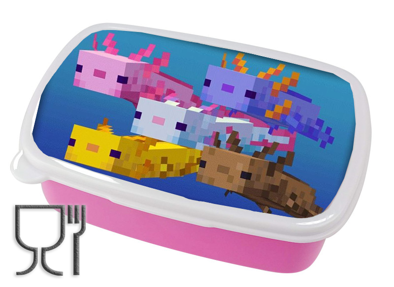 Pojemnik śniadaniowy Axolotl - Minecraft
