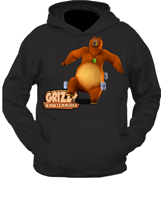 Bluza z kapturem Grizzy i Lemingi