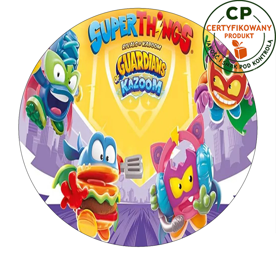 Opłatek na tort Super Things