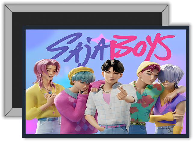 Magnes na lodówkę K-Pop Demon Hunters