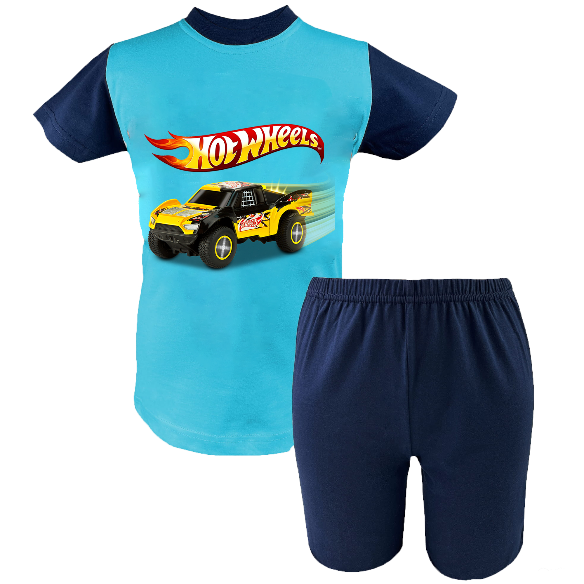 Krótka Piżama dziecięca Hot Wheels