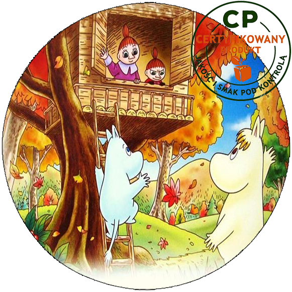 Opłatek waflowy na tort - Muminki