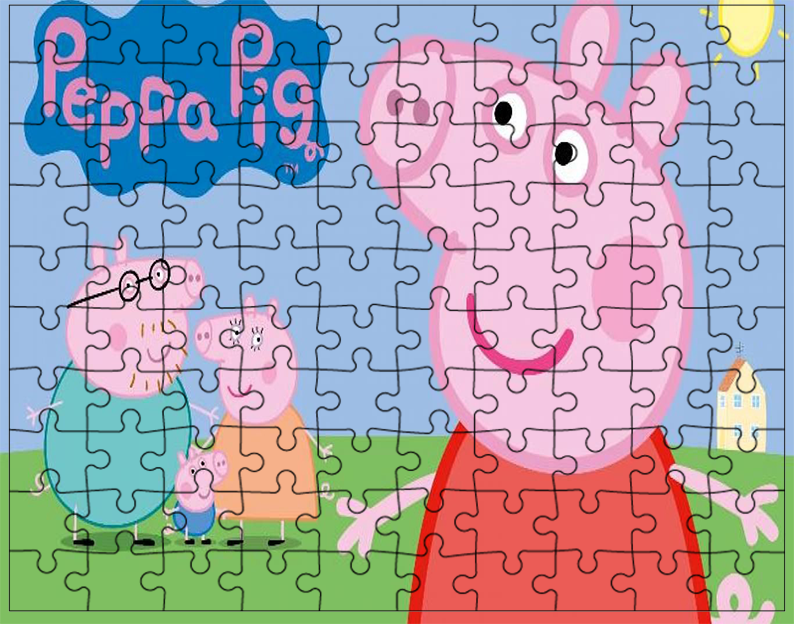 Puzzle Świnka Peppa