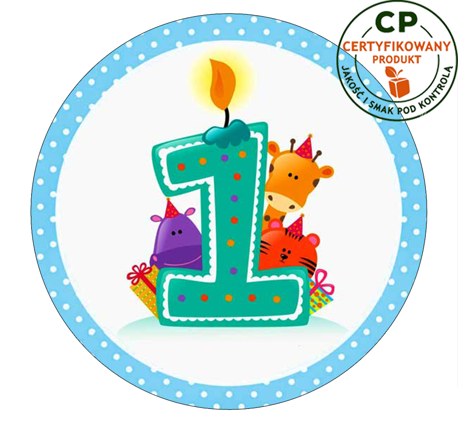 Opłatek na tort - na Roczek