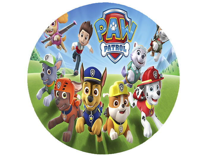 Opłatek na tort Psi Patrol