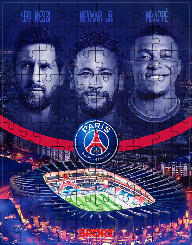 Puzzle Messi Neymar Mbappe