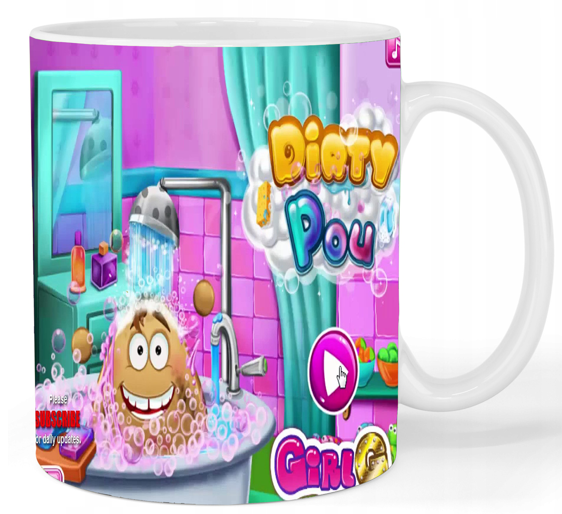 Kubek ceramiczny Pou - gra wideo