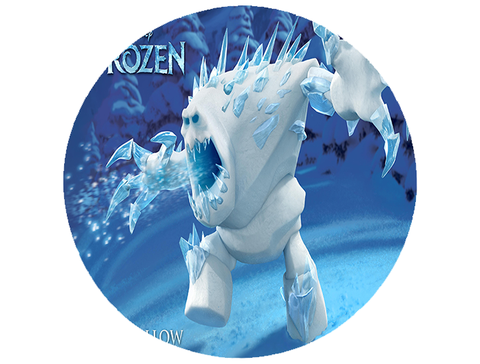 Opłatek na tort Kraina Lodu