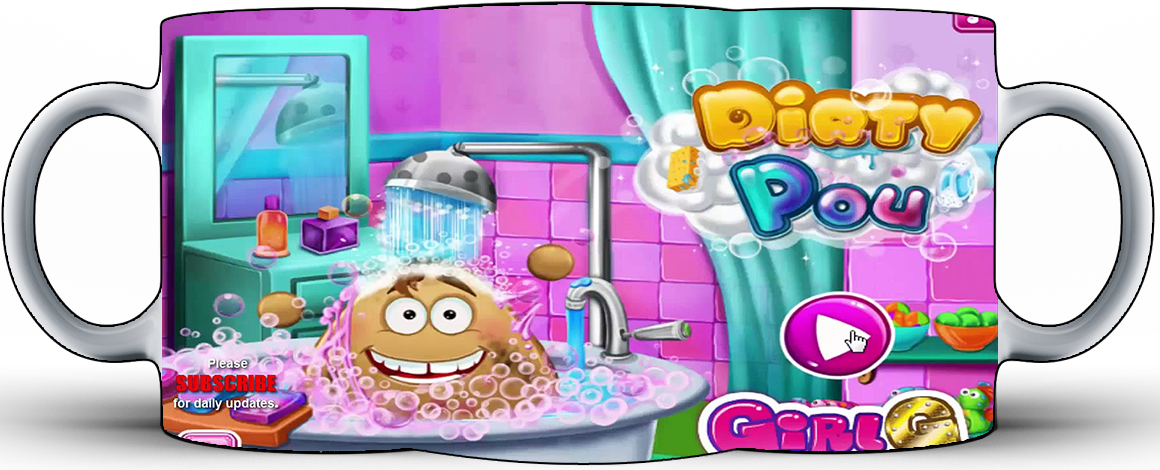 Kubek ceramiczny Pou - gra wideo