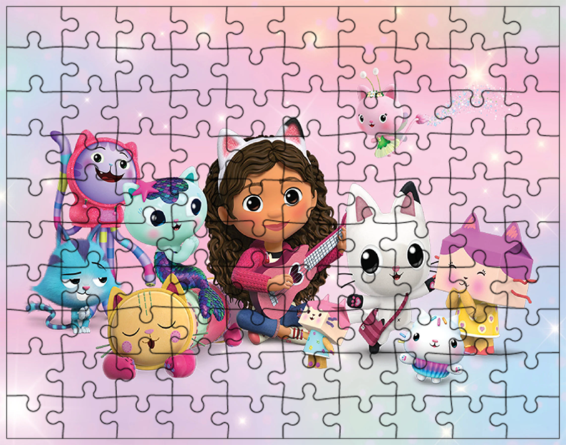Puzzle Koci Domek Gabi