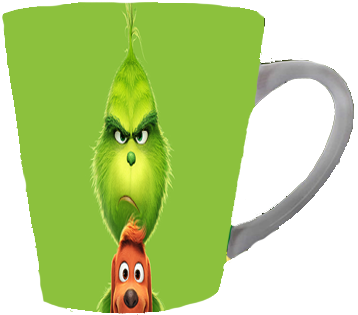 Kubek latte Grinch
