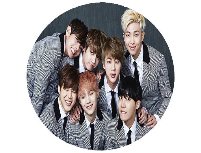 Opłatek na tort BTS