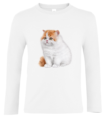 Bluzka tshirt z długim rękawem Kot