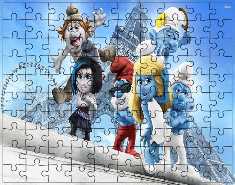 Puzzle Smerfy