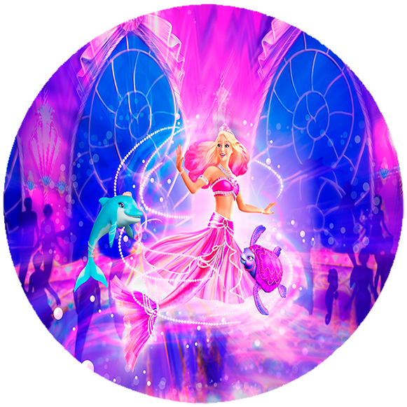 Opłatek na tort Barbie