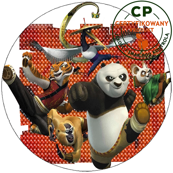 Opłatek na tort Kung fu Panda