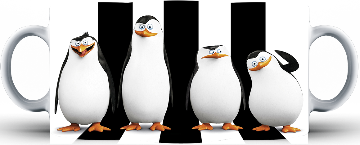 Kubek ceramiczny Pingwiny z Madagaskaru