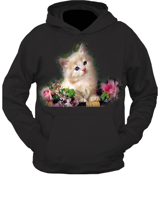 Bluza z kapturem z Kotem