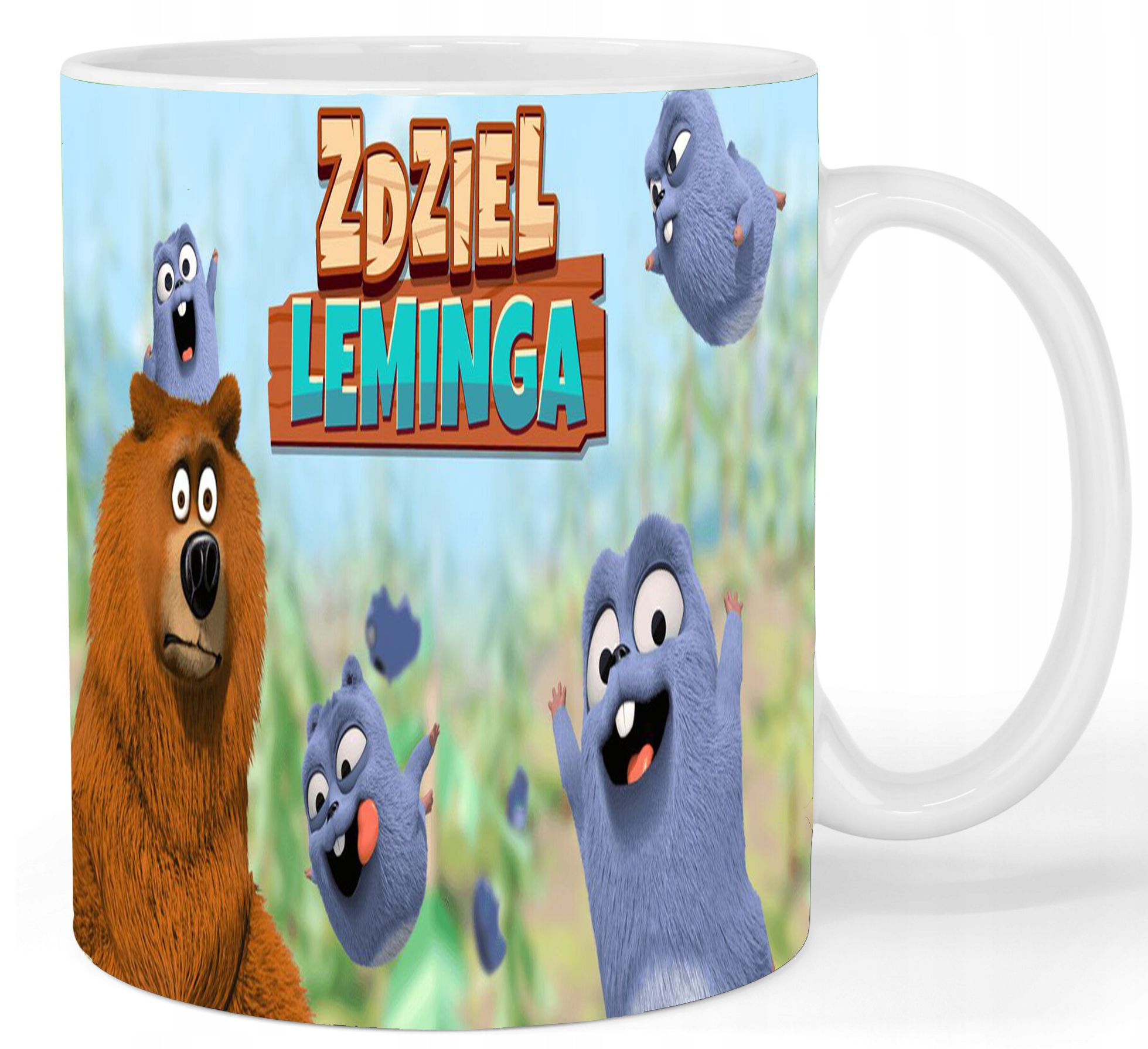 Kubek ceramiczny Grizzy i Lemingi