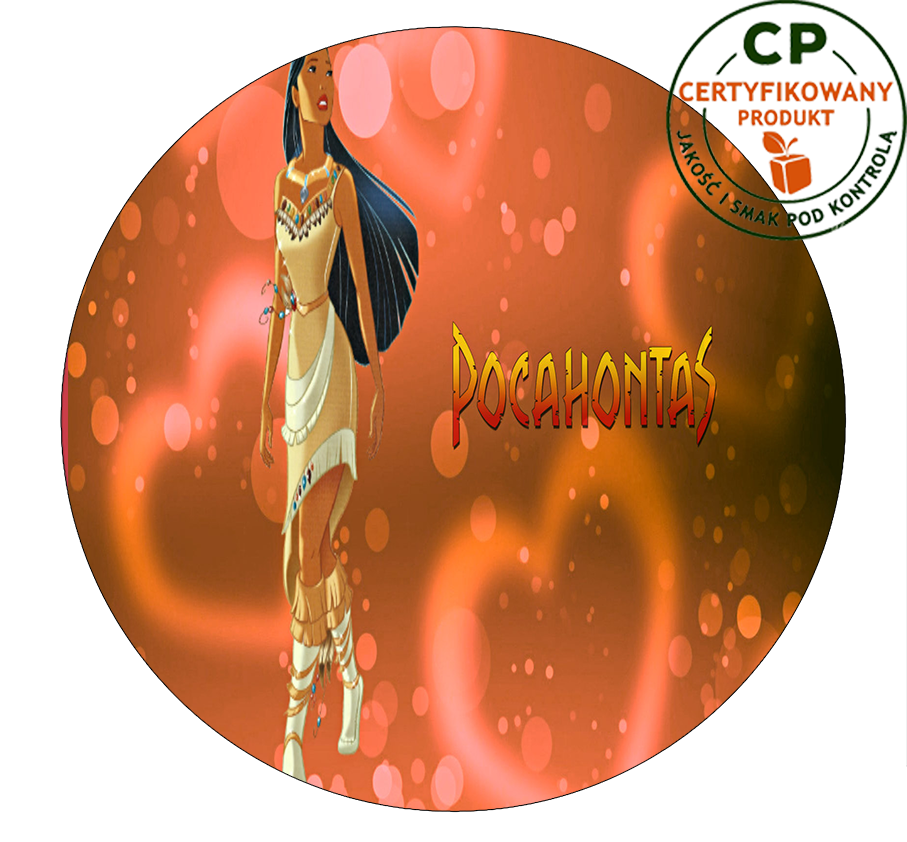 Opłatek na tort Pocahontas