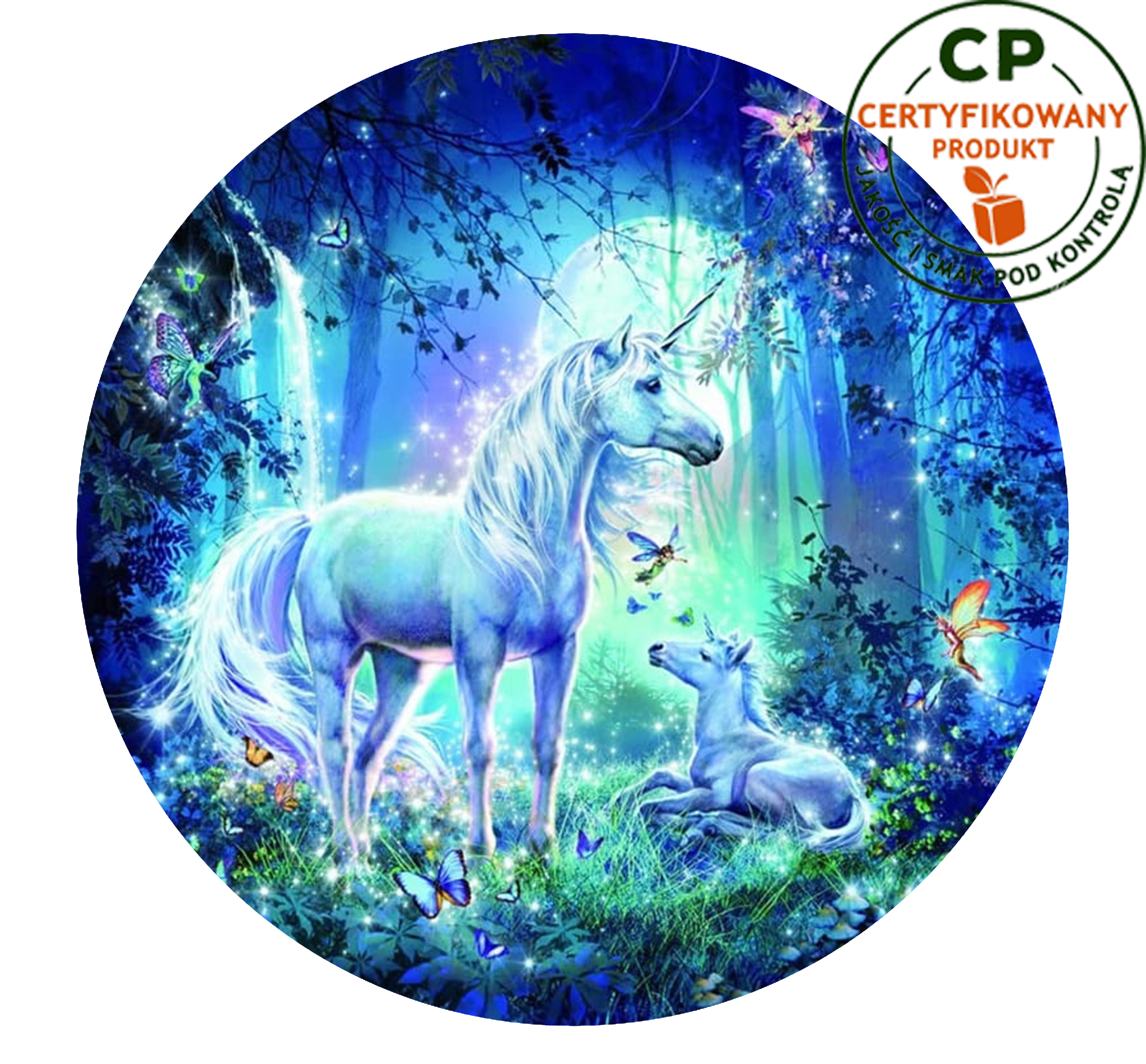 Opłatek na tort Jednorożec