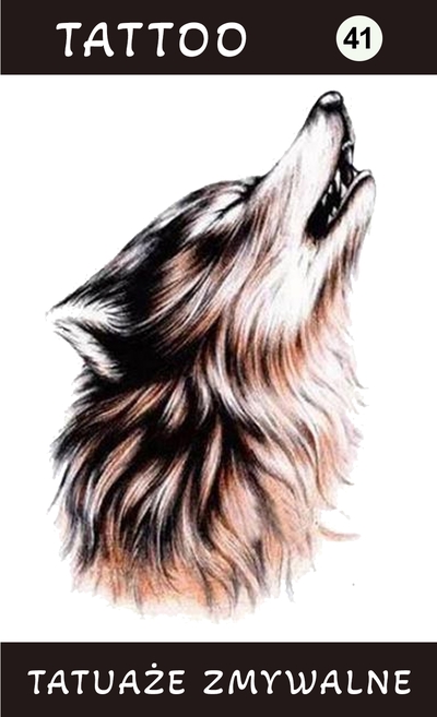 Tatuaże zmywalne Wilk