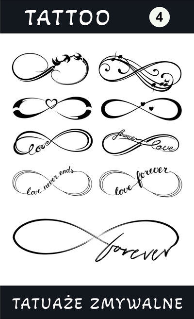 Tatuaże zmywalne Love Forever