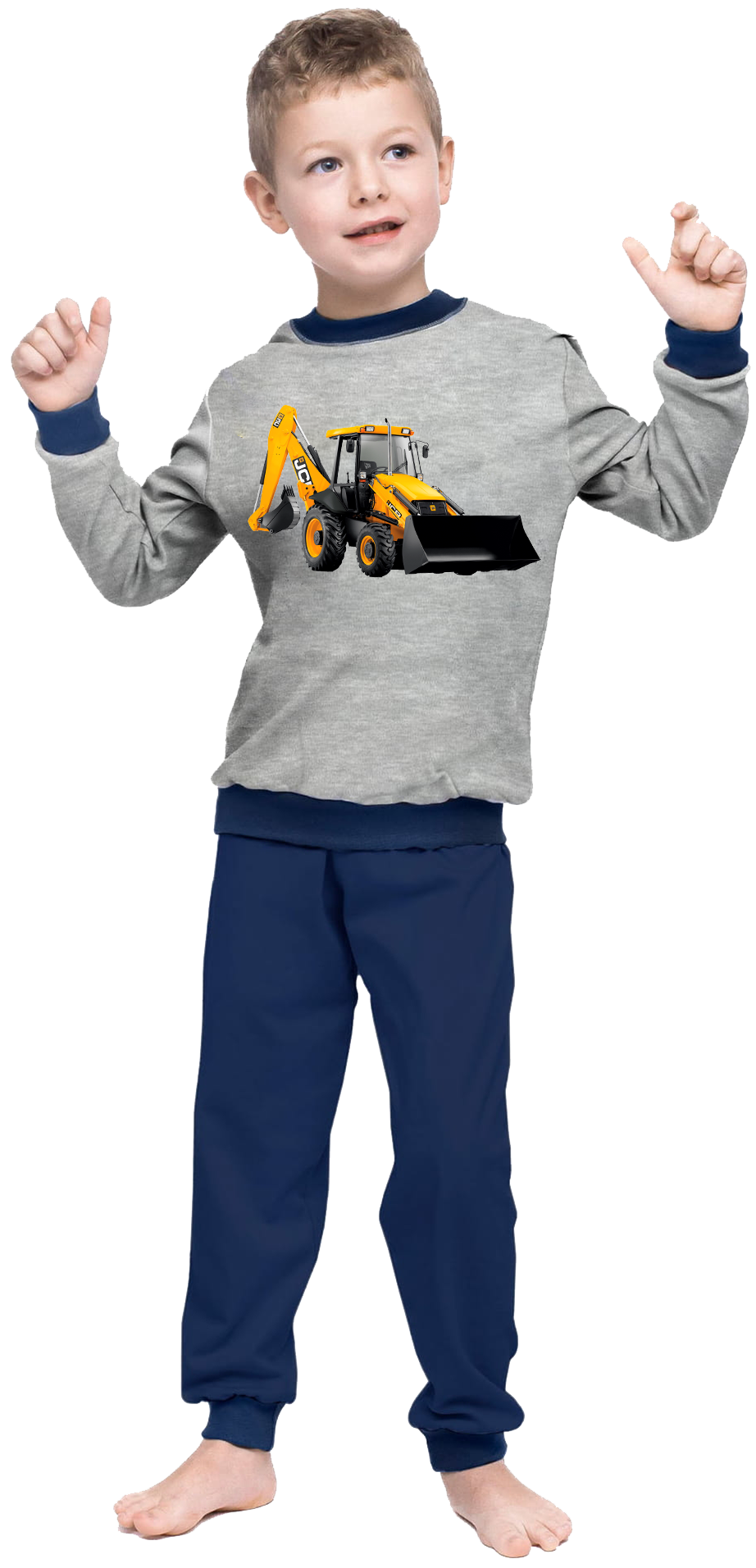 Piżama dziecięca Traktory