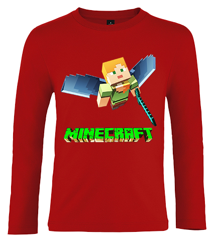 Koszulka z dł.rękaw. Minecraft