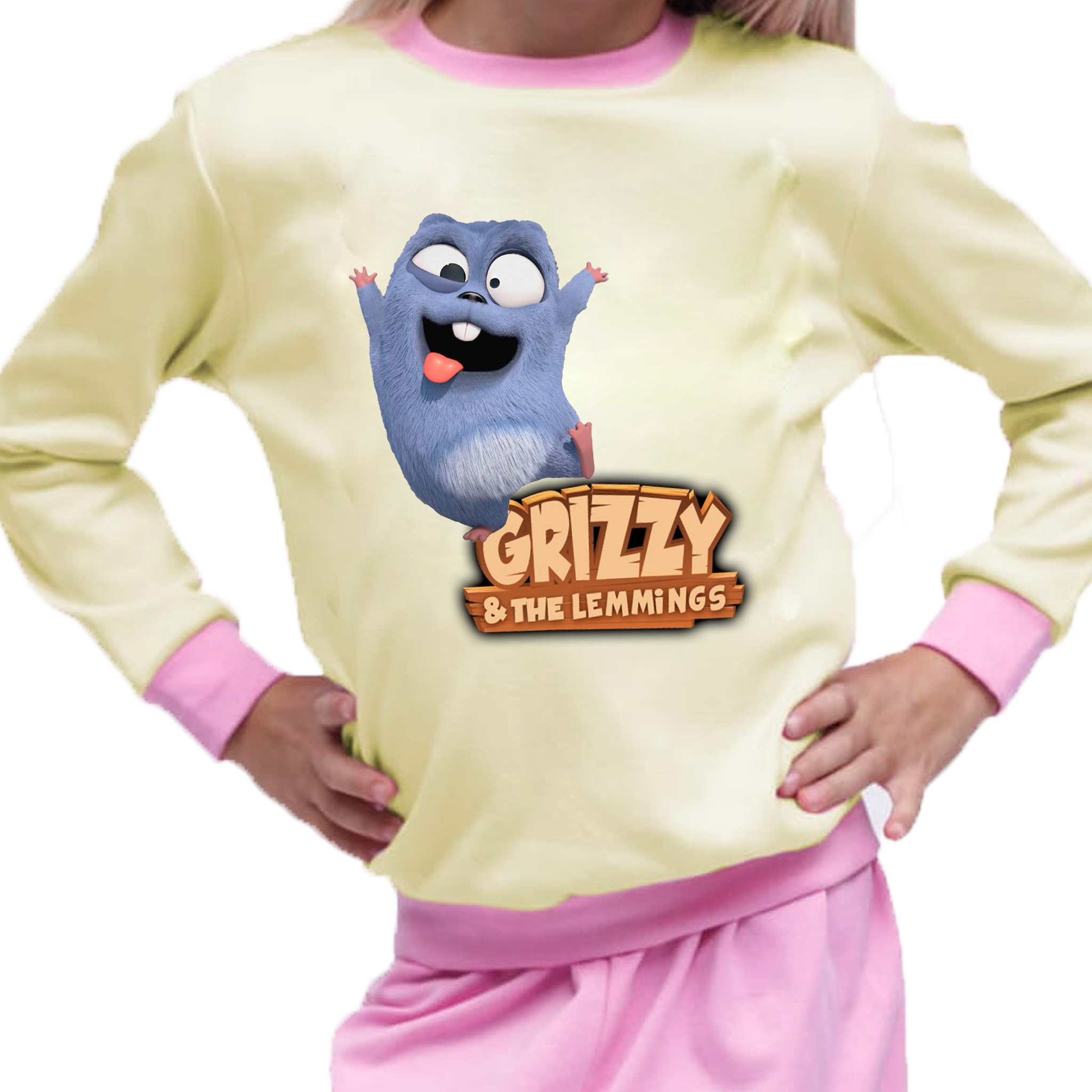 Piżama dziecięca Grizzy i Lemingi